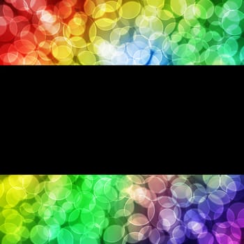 multicolored abstract bokeh background with copy space