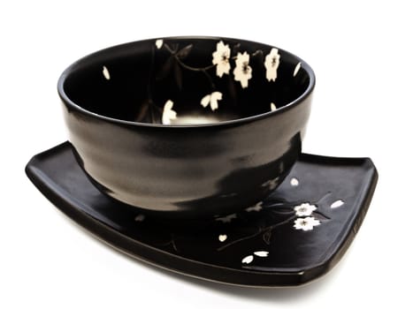 oriental style table serving over the white background