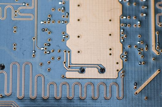 circuit picture with details and light effects.