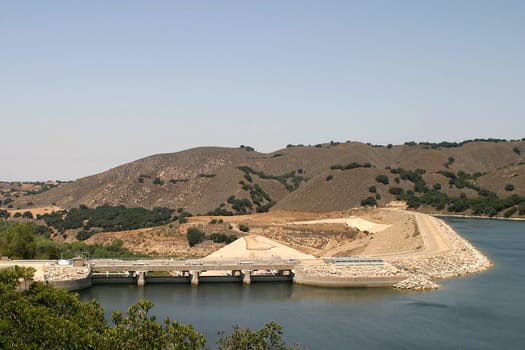 The Bradbury Dam at Lake Cachuma in Santa Barbara County.