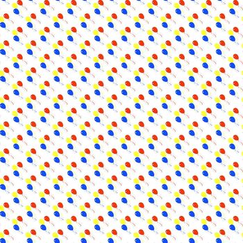 colorful balloons textured on white background