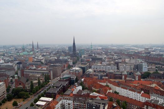 overlooking Hamburg