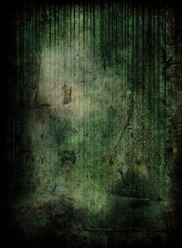 green grunge background with room to add your own copy