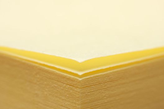 Post It Note Pad Abstract Macro with Narrow Depth of Field
