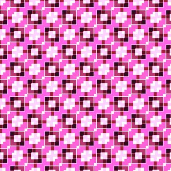 abstract pattern with pink and red squares 