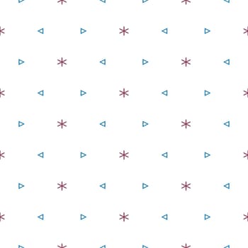 texture with small stars and triangles in pattern