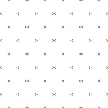 texture with small stars and triangles in pattern