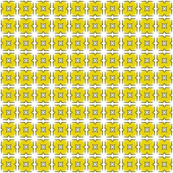 abstract mosaic pattern with yellow squares