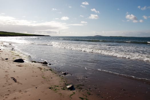 the sea shore on the west coast of ireland