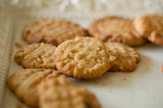 Ready to grab Peanut Butter Cookies on a bowl