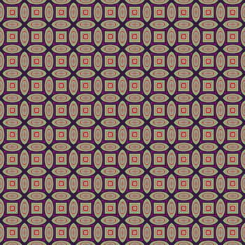 square and flat rounded shapes in yellow ,red and blue textured