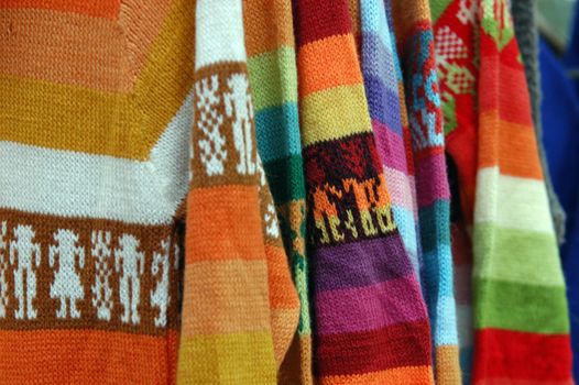 Colorful details of market in San Cristobal de las Casas