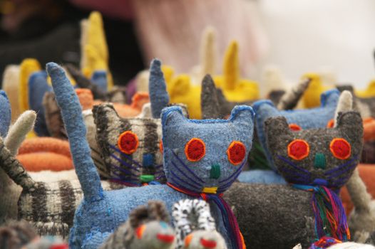 Colorful details of market in San Cristobal de las Casas