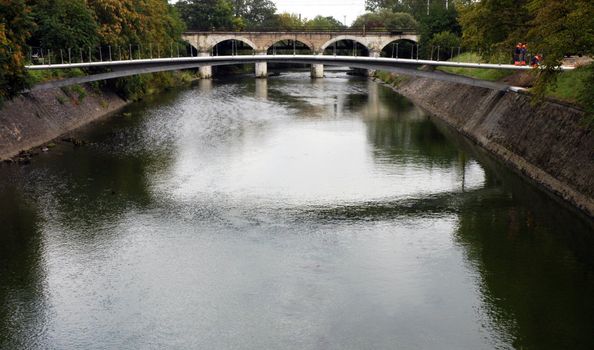 stone bridge over the canal