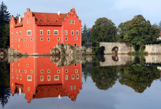 The red water chateau in the the Czech republic - Cervena Lhota