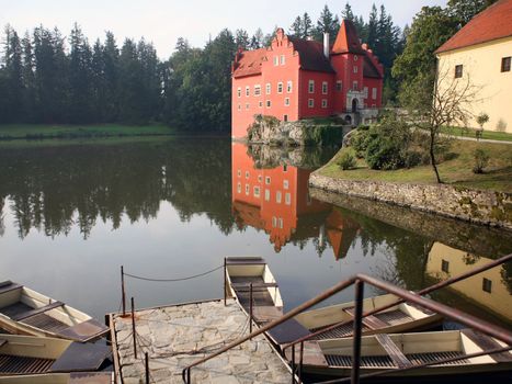 The red water chateau in the the Czech republic - Cervena Lhota