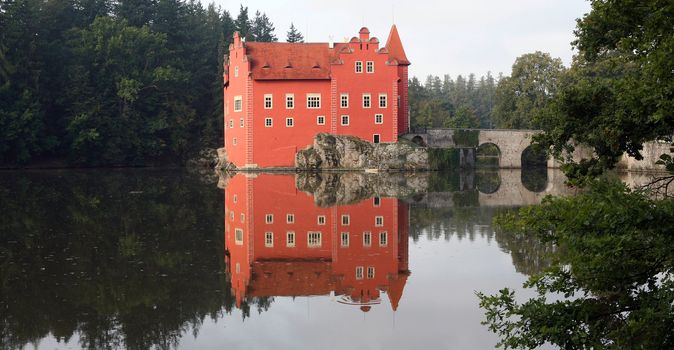 The red water chateau in the the Czech republic - Cervena Lhota