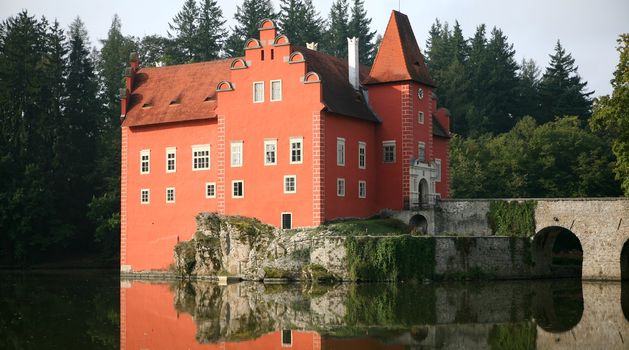 The red water chateau in the the Czech republic - Cervena Lhota