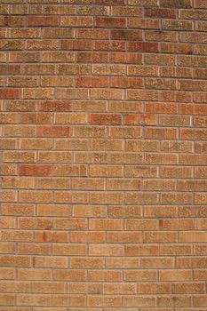 Close up of a brickwall showing unique pattern.
