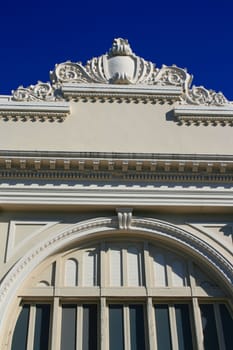 Historic building showing unique architecture of a building.