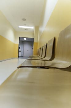 Hospital corridor picture from Spain, Europe.