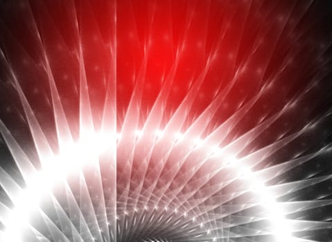 Abstract red waves and random circles, background