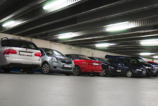 Parking lot in Bergen city in Rosenkrantzgaten.