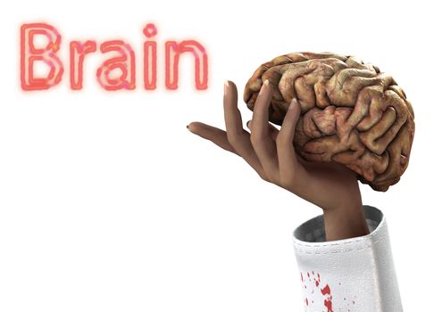 Conceptual medical image about having control of a persons brain.