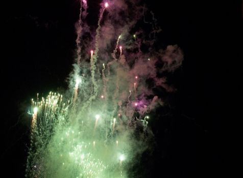 a spectacular fireworks display to celebrate australia day