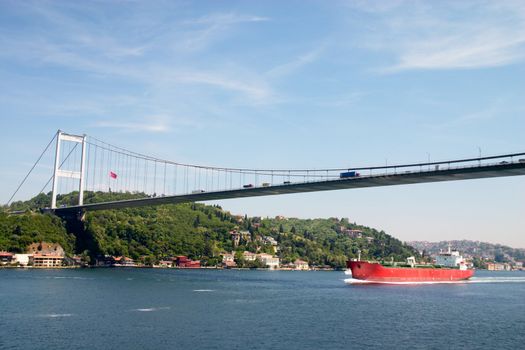 bridge over Bosporus strait in Istanbul