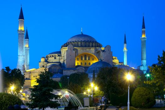 Holy Wisdom mosque in Istanbul, Turkey