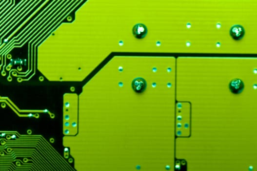 circuit picture with details and light effects.