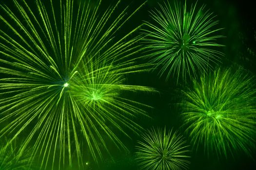 Green fireworks