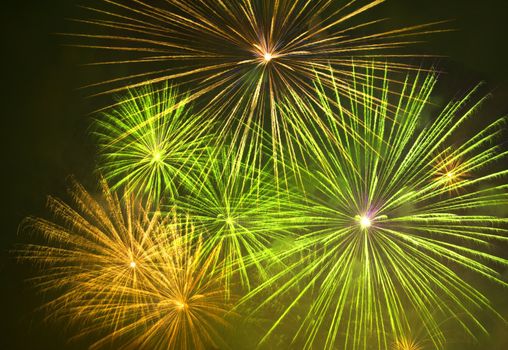 Fireworks festival in Kiev, Ukraine