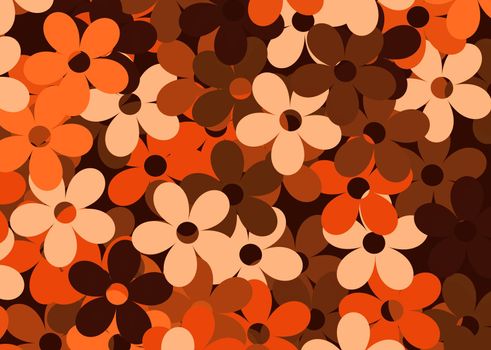 Seamless floral background for web design