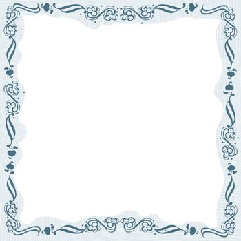 Creative design, stylized floral frame