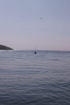 a yacht sailing in youghal bay ireland