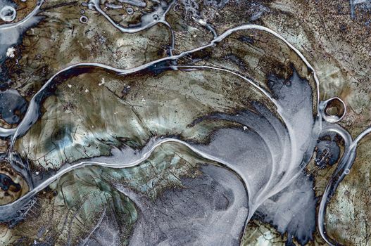 CLose-up of the inorganic matter