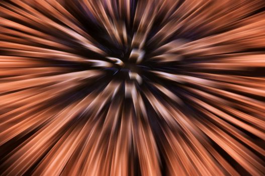 Abstract image of the explosion