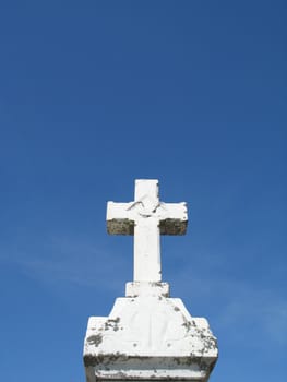 a stone cross