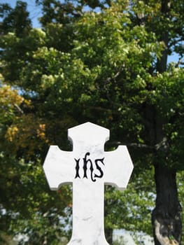 a stone cross