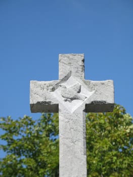 a stone cross