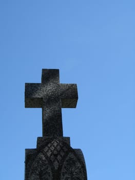 a stone cross