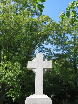 a stone cross
