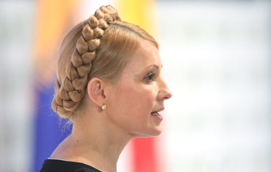 Yuliya Tymoshenko - Prime Minister  of Ukraine speaks at the Inter-party conference in Kyiv April 10, 2008.