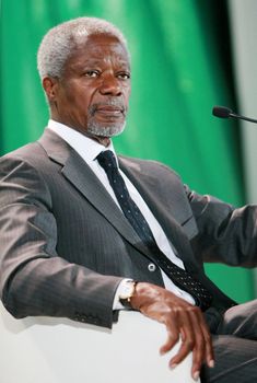 Kofi Annan - Ghanaian diplomat who served as the seventh Secretary-General of the United Nations from January 1, 1997 to January 1, 2007, serving two five-year terms. Annan was also the co-recipient of the Nobel Peace Prize in 2001.