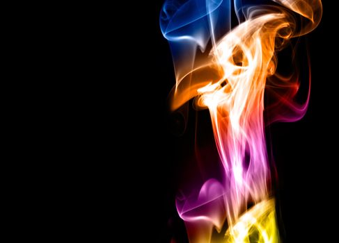 A colorful smoke style background 