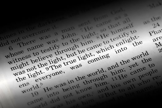 John 1:9, a popular Bible verse from the New Testament