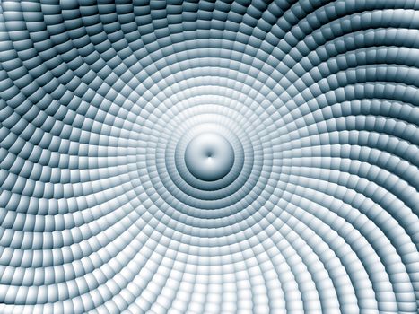 Abstract organic form on black background - 3d illustration