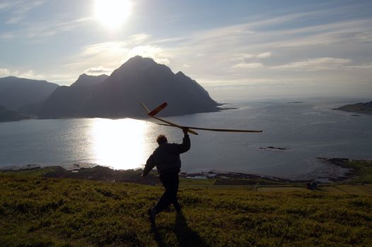 throwing a glider